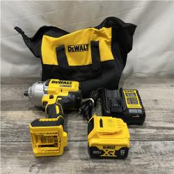 AS-IS DEWALT 20V MAX Lithium-Ion Cordless 1/2 in. Impact Wrench Kit