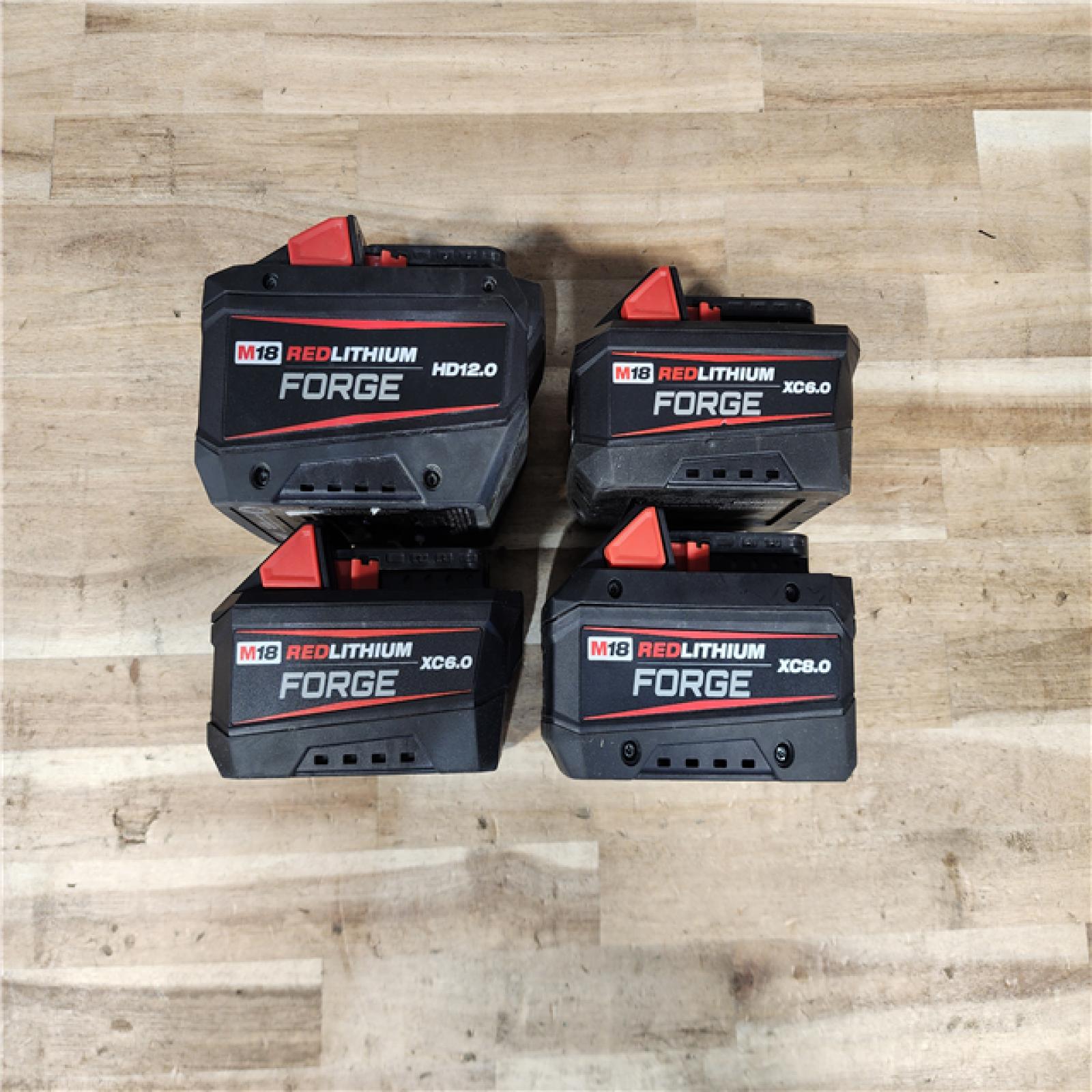 HOUSTON LOCATION - AS-IS MILWAUKEE FORGE BATTERY PACK QTY - 4