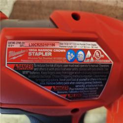HOUSTON LOCATION - AS-IS Milwaukee FUEL 18-Volt Lithium-Ion Brushless Cordless 18-Gauge 1/4 in. Narrow Crown Stapler (Tool-Only)