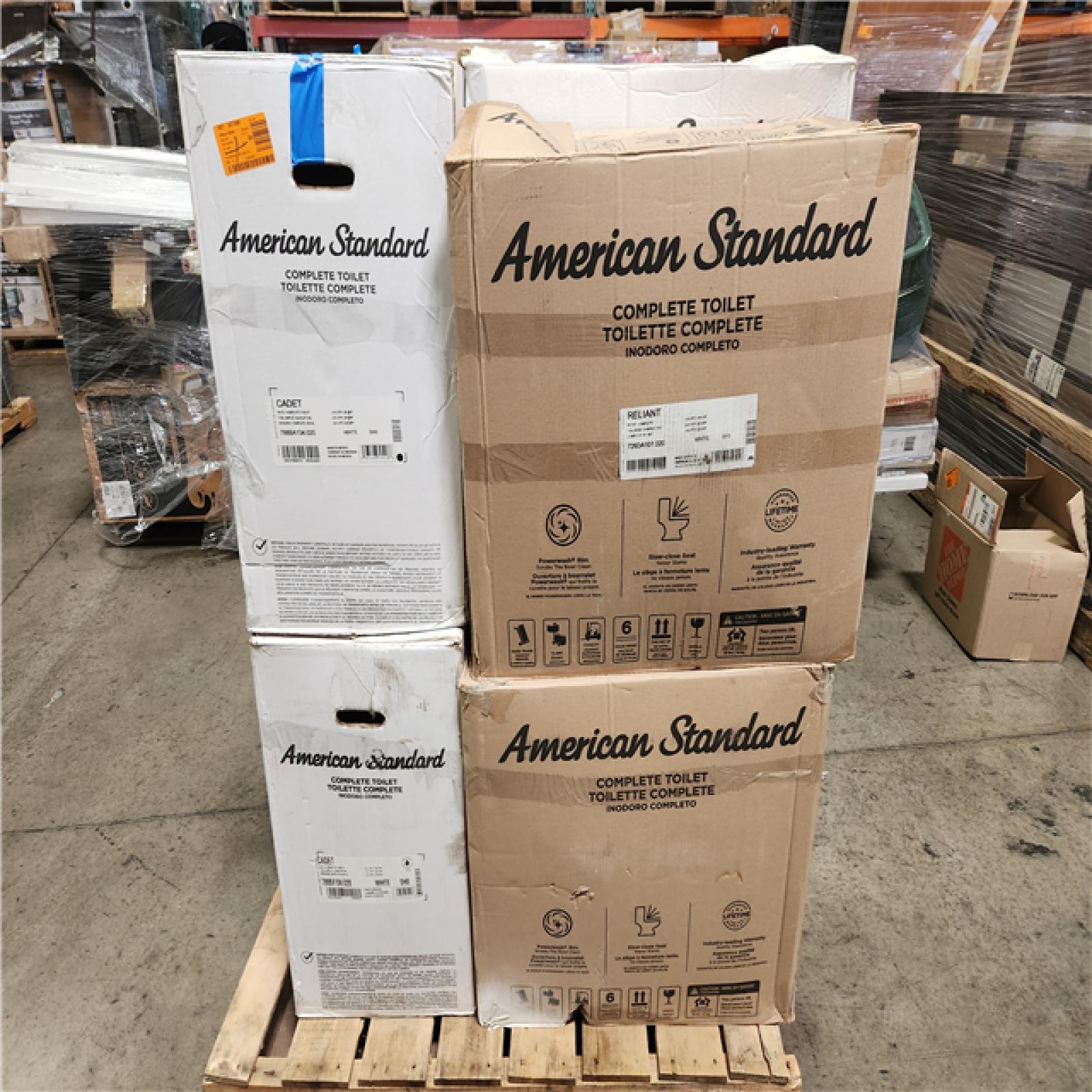 Phoenix AS-IS Mixed American Standard Toilet Pallet (6 Toilets)