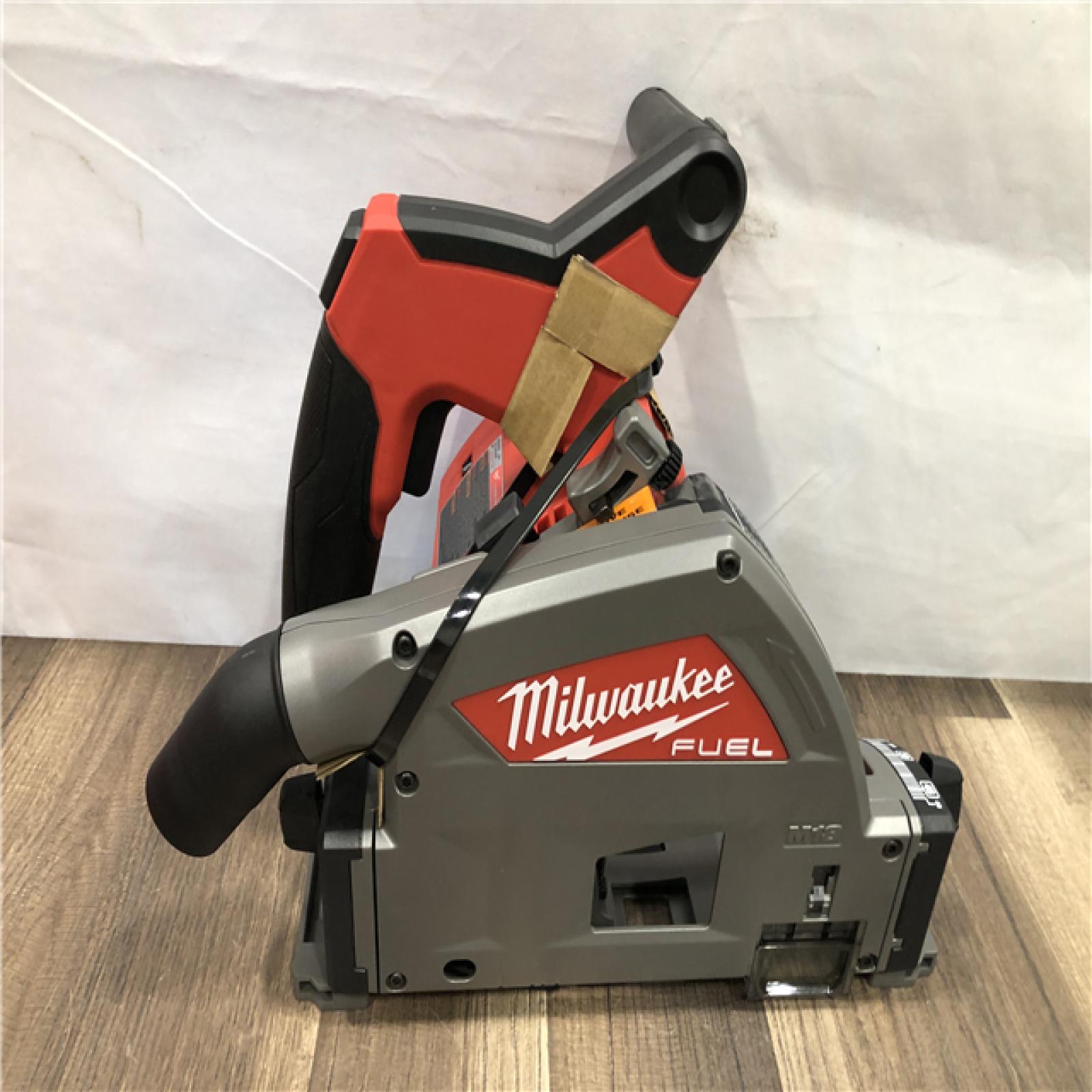 AS-IS Milwaukee FUEL 18V Lithium-Ion Cordless Brushless 6-1/2 in. Plunge Cut Track Saw (Tool-Only)