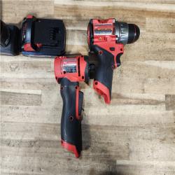 HOUSTON LOCATION - AS - IS Milwaukee 2 Tool Combo Kit W/ (2) Battery & Charger