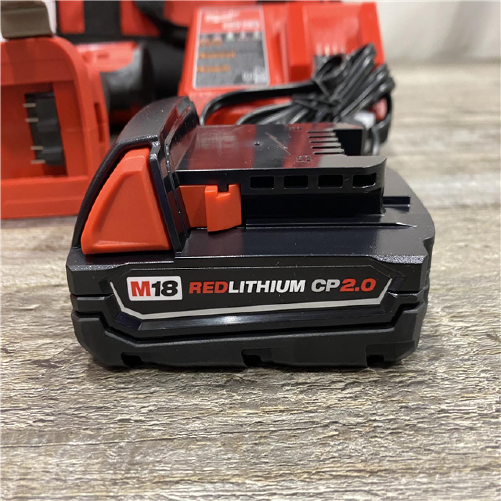 AS-IS Milwaukee 18V Lithium-Ion Brushless Cordless 1/2 in. Compact Drill/Driver Kit