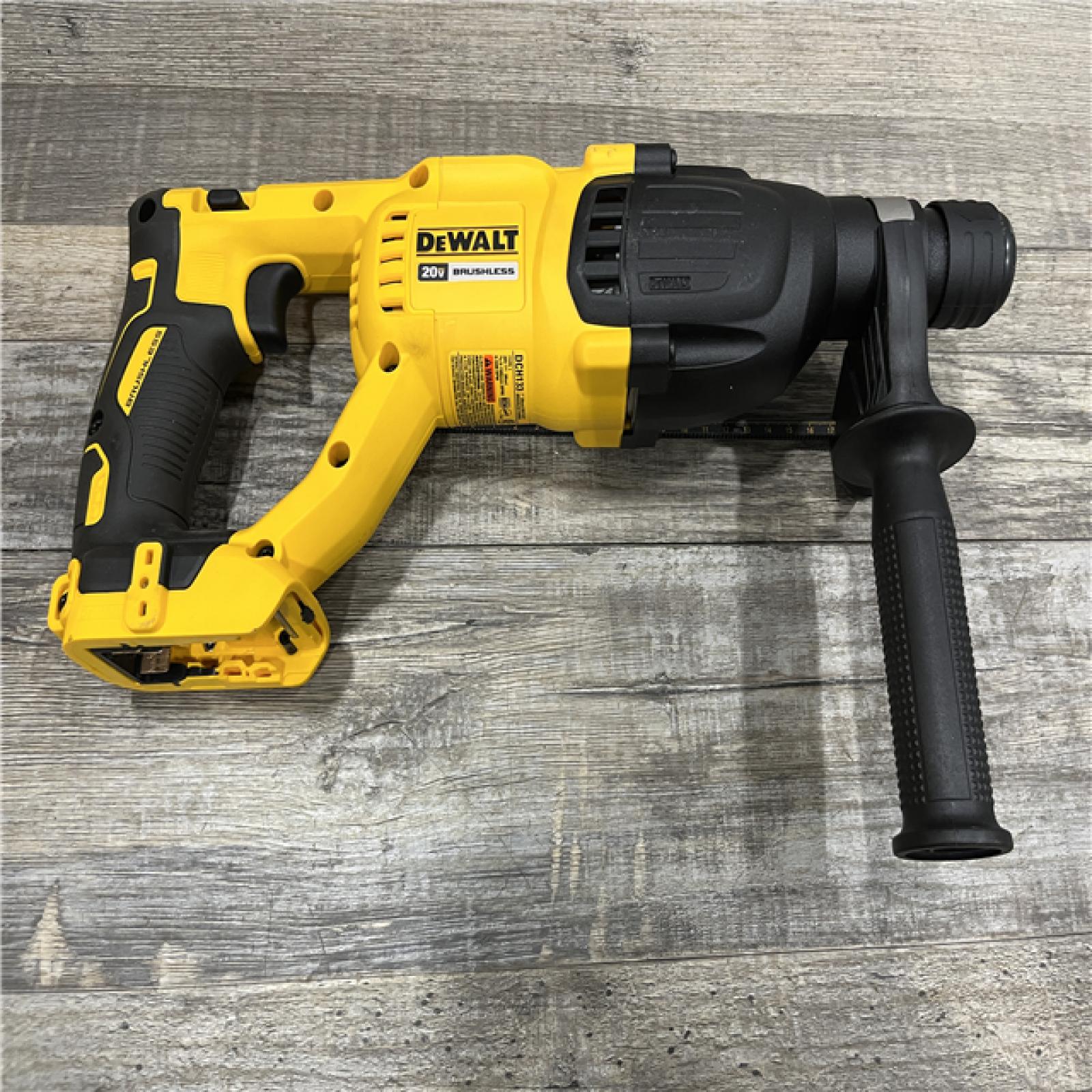 AS-IS DEWALT 20V MAX Cordless Brushless 1 in. SDS Plus D-Handle Concrete and Masonry Rotary Hammer (Tool Only)