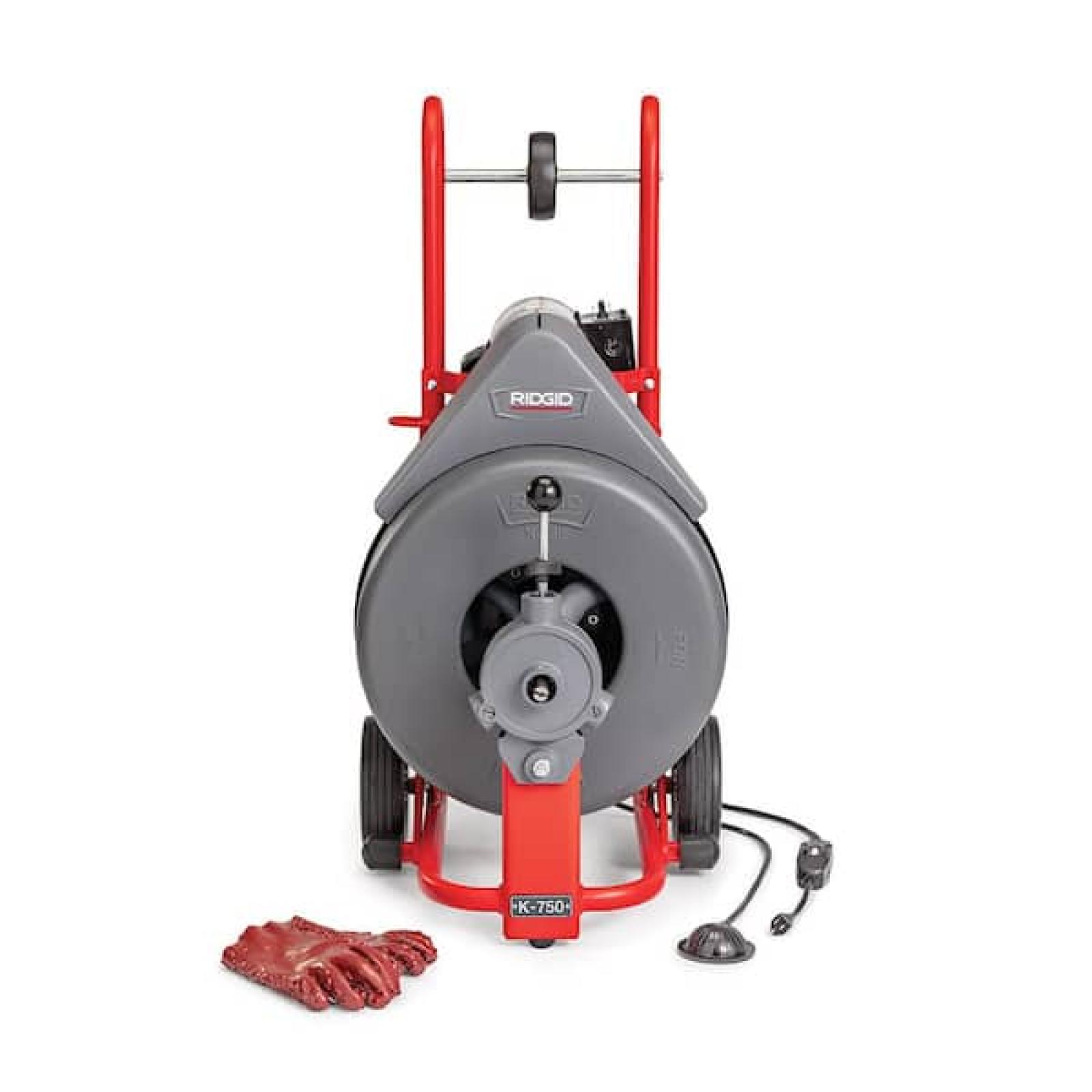 Phoenix RIDGID K-750 Drain Cleaning Snake Auger Drum Machine with Autofeed and 3/4 in. Pigtail