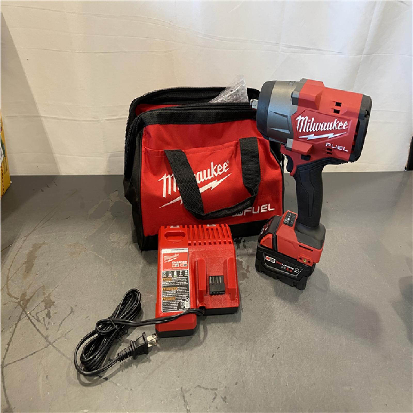 AS-IS - Milwaukee M18 1/2 in. Cordless Brushless High Torque Impact Wrench Kit