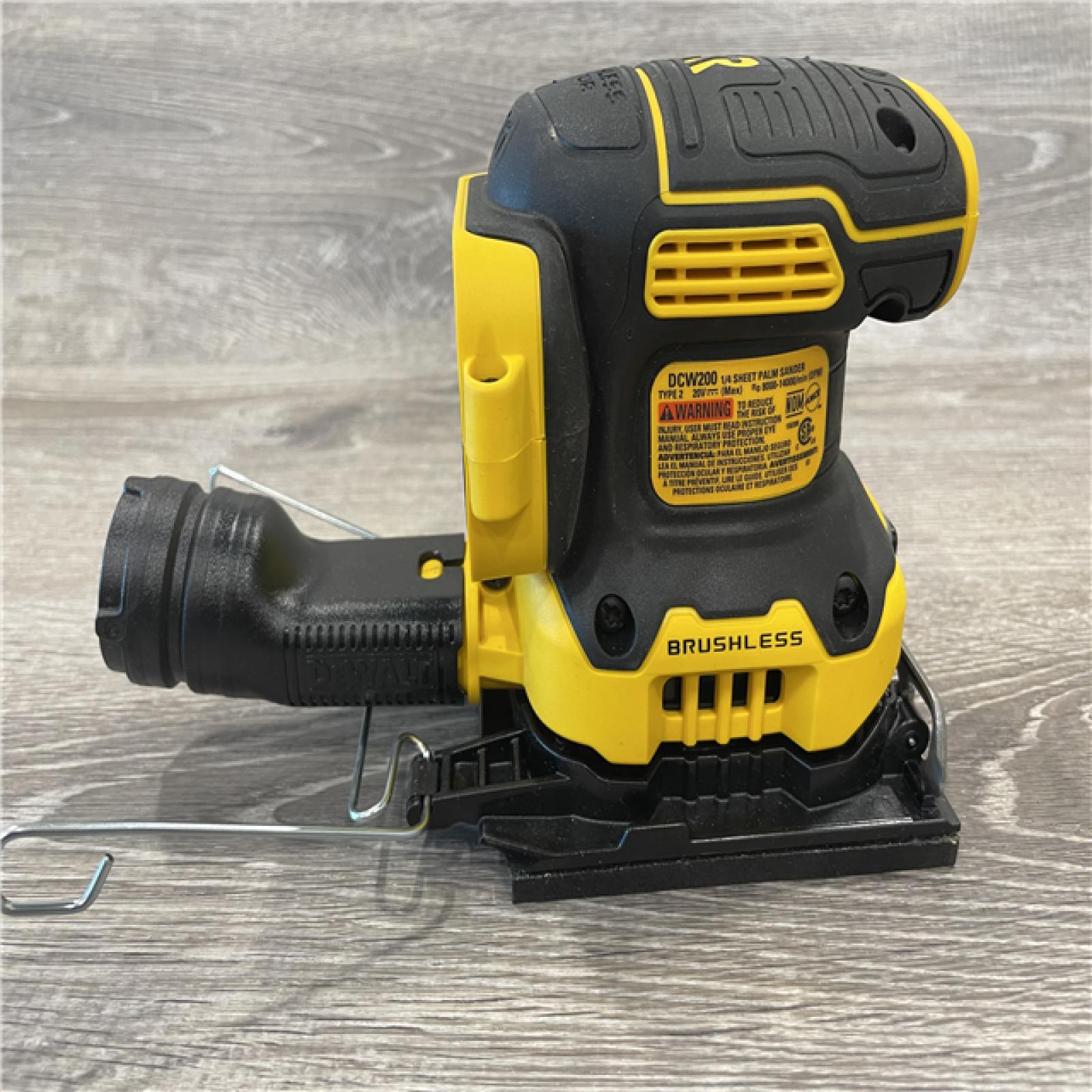 AS-IS DEWALT 20V MAX XR Cordless Brushless 1/4 Sheet Variable Speed Sander (Tool Only)