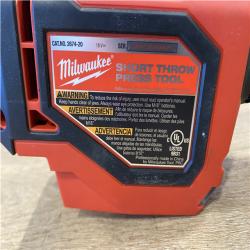 AS-IS Milwaukee 18V Lithium-Ion Cordless Short Throw Press Tool with 3 PEX Crimp Jaws Kit