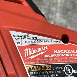 AS-IS Milwaukee 12V Lithium-Ion HACKZALL Cordless Reciprocating Saw Kit