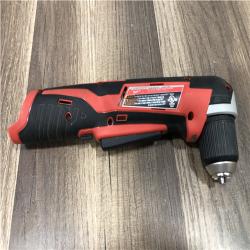 AS-IS Milwaukee M12 12-Volt Lithium-Ion Cordless 3/8 in. Right Angle Drill (Tool-Only)