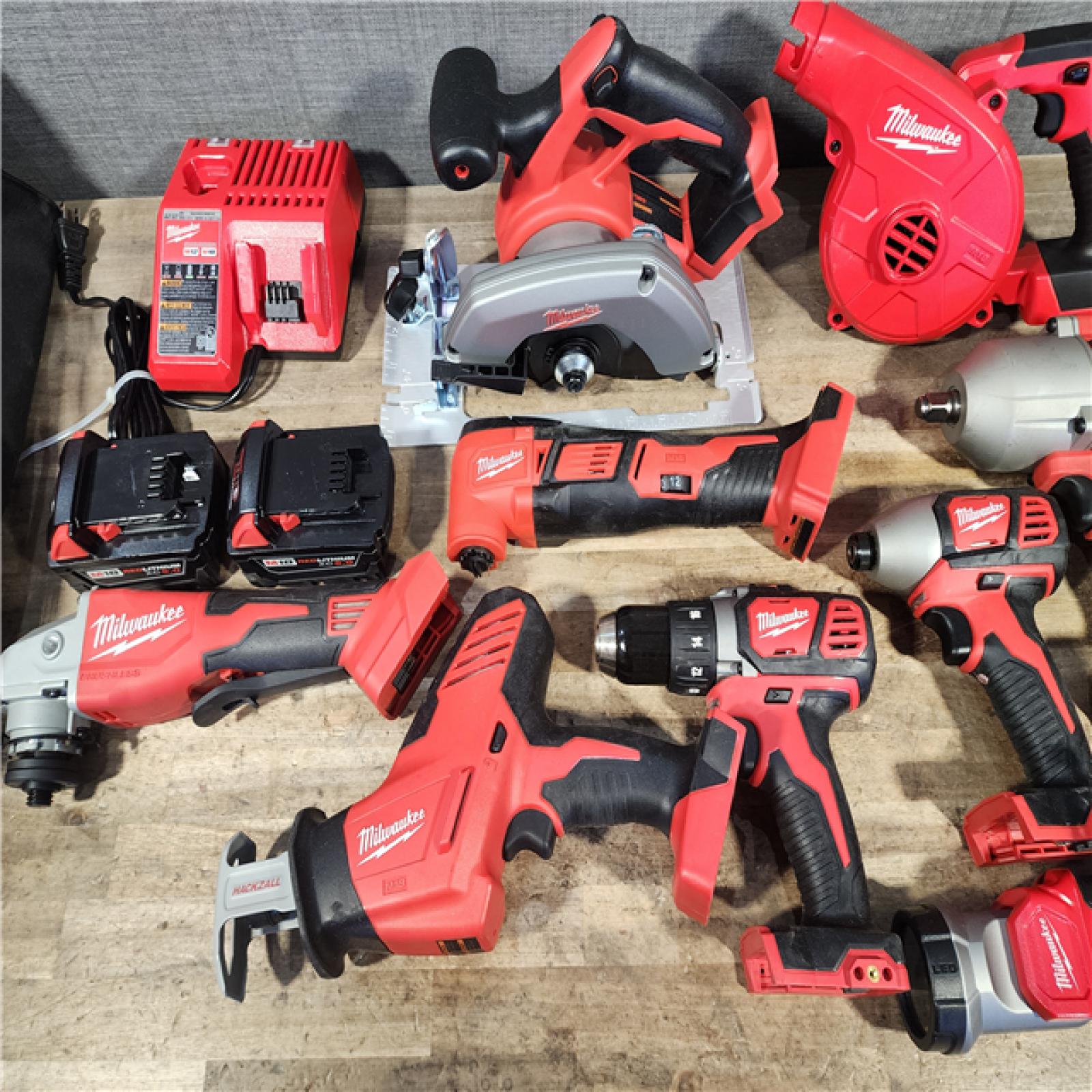HOUSTON LOCATION - AS-IS Milwaukee 18-Volt Lithium-Ion Cordless (9-Tool) Combo Kit