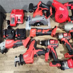HOUSTON LOCATION - AS-IS Milwaukee 18-Volt Lithium-Ion Cordless (9-Tool) Combo Kit