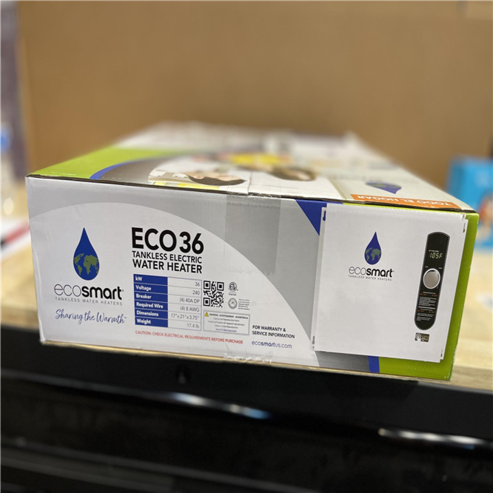 NEW! - EcoSmart 36 kW 7.03 GPM 240-Volt Electric Tankless Water Heater
