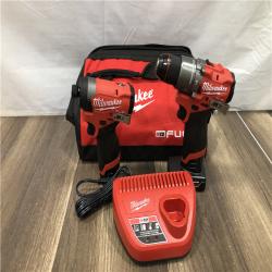 AS-IS Milwaukee FUEL 12-Volt Lithium-Ion Brushless Cordless Hammer Drill and Impact Driver Combo Kit