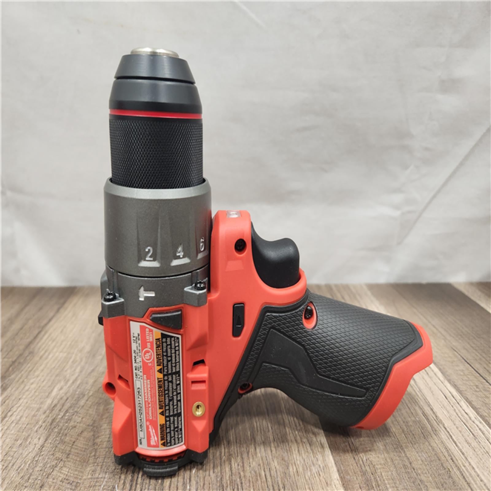 AS-IS- Milwaukee 12V M12 FUEL Lithium-Ion Brushless Cordless 1/2 Hammer Drill/Driver (Tool Only)