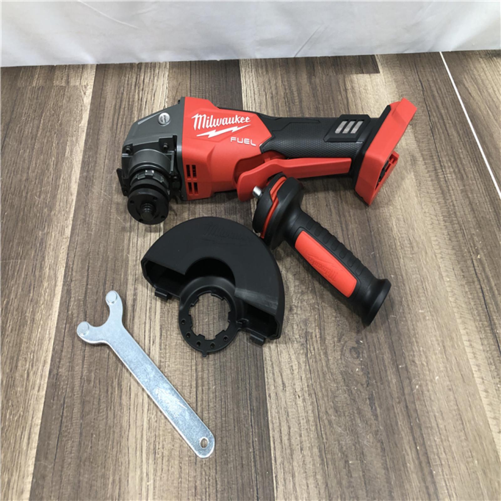 AS-IS Milwaukee FUEL 18V Lithium-Ion Brushless Cordless 4-1/2 in./5 in. Grinder with Variable Speed & Paddle Switch (Tool-Only)