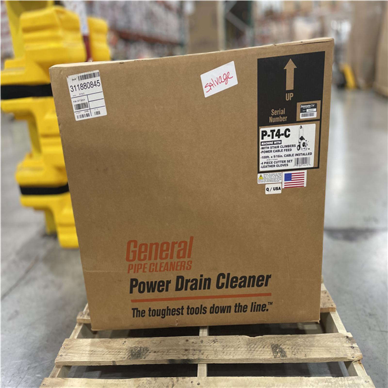 DALLAS LOCATION- GENERAL WIRE T4 Sewerooter Drain Cleaner 100-ft x 9/16-in Cable