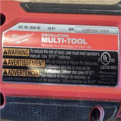 AS-IS Milwaukee FUEL 18V Lithium-Ion Cordless Brushless Oscillating Multi-Tool (Tool-Only)