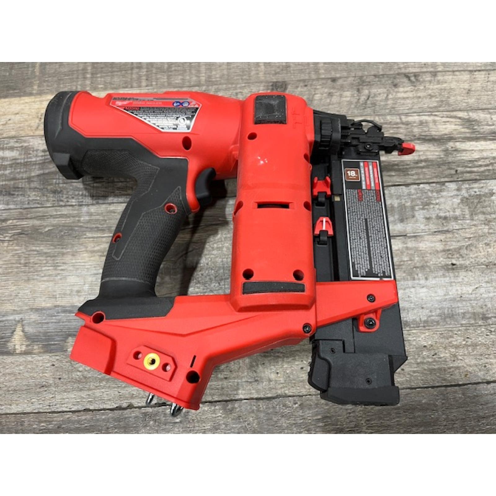 AS-IS Milwaukee FUEL 18-Volt Lithium-Ion Brushless Cordless Gen II 18-Gauge Brad Nailer (Tool-Only)