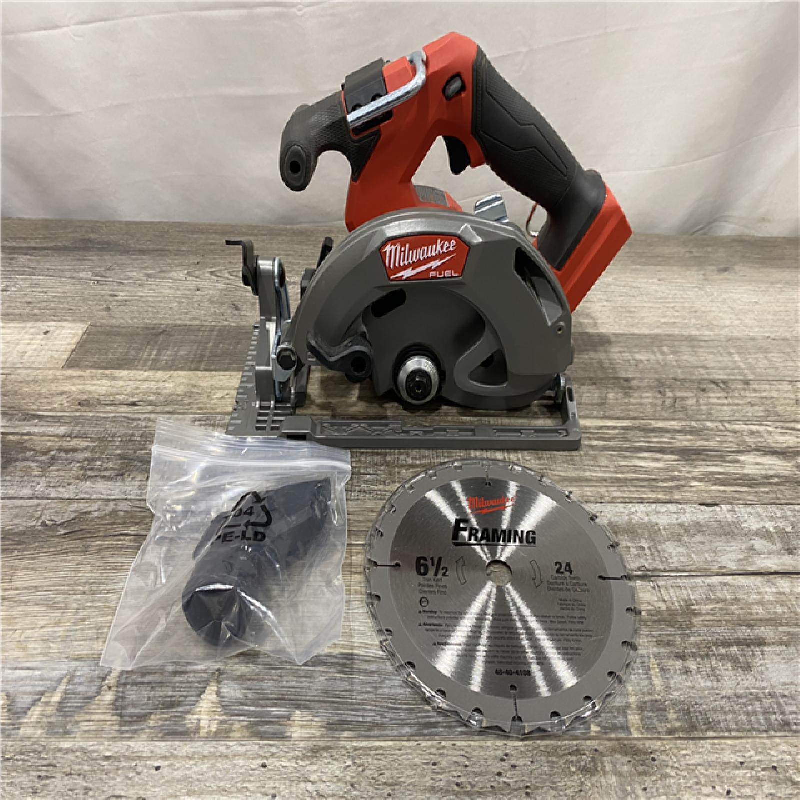 AS-IS Milwaukee FUEL 18V Lithium-Ion Brushless Cordless 6-1/2 in. Circular Saw (Tool-Only)