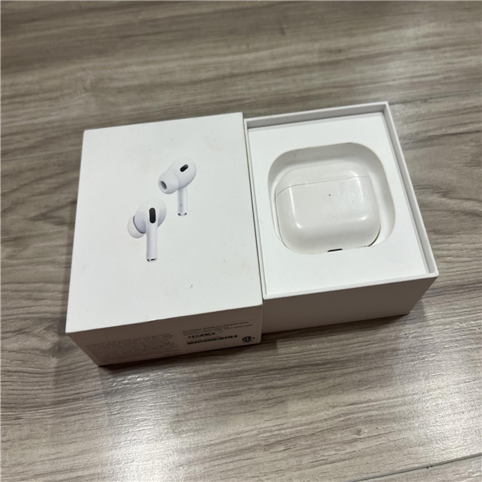 AS-IS Apple AirPods Pro (2nd Generation) with the USB-C MagSafe Charging Case