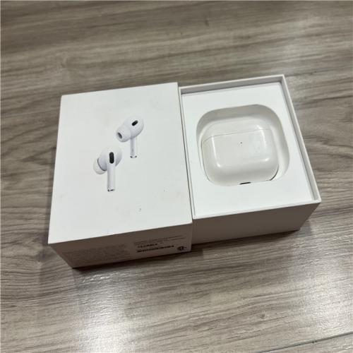 AS-IS Apple AirPods Pro (2nd Generation) with the USB-C MagSafe Charging Case
