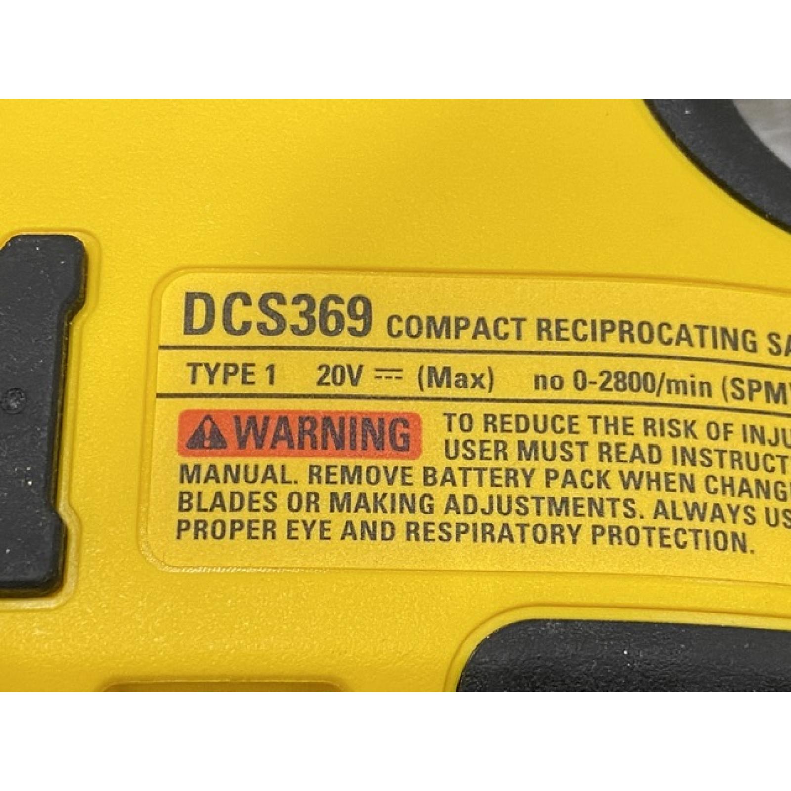 AS-IS DEWALT ATOMIC 20V MAX Cordless Brushless Compact Reciprocating Saw (Tool Only)