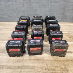 HOUSTON LOCATION - AS - IS MILWAUKEE BATTERY PACK QTY - 15