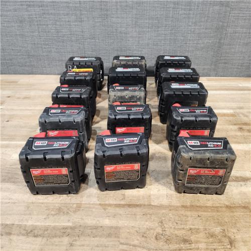 HOUSTON LOCATION - AS - IS MILWAUKEE BATTERY PACK QTY - 15