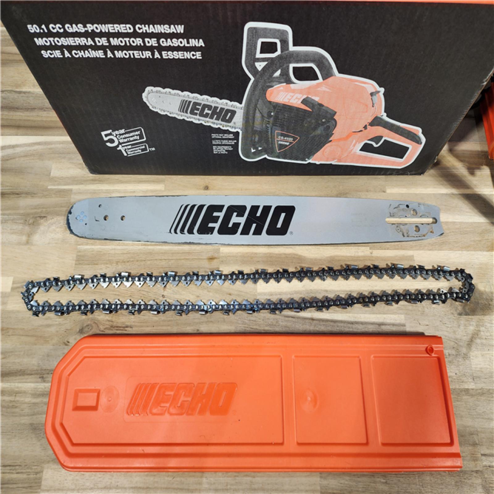 HOUSTON LOCATION - AS-IS ECHO 20 in. 50.1 Cc 2-Stroke Gas Rear Handle Chainsaw