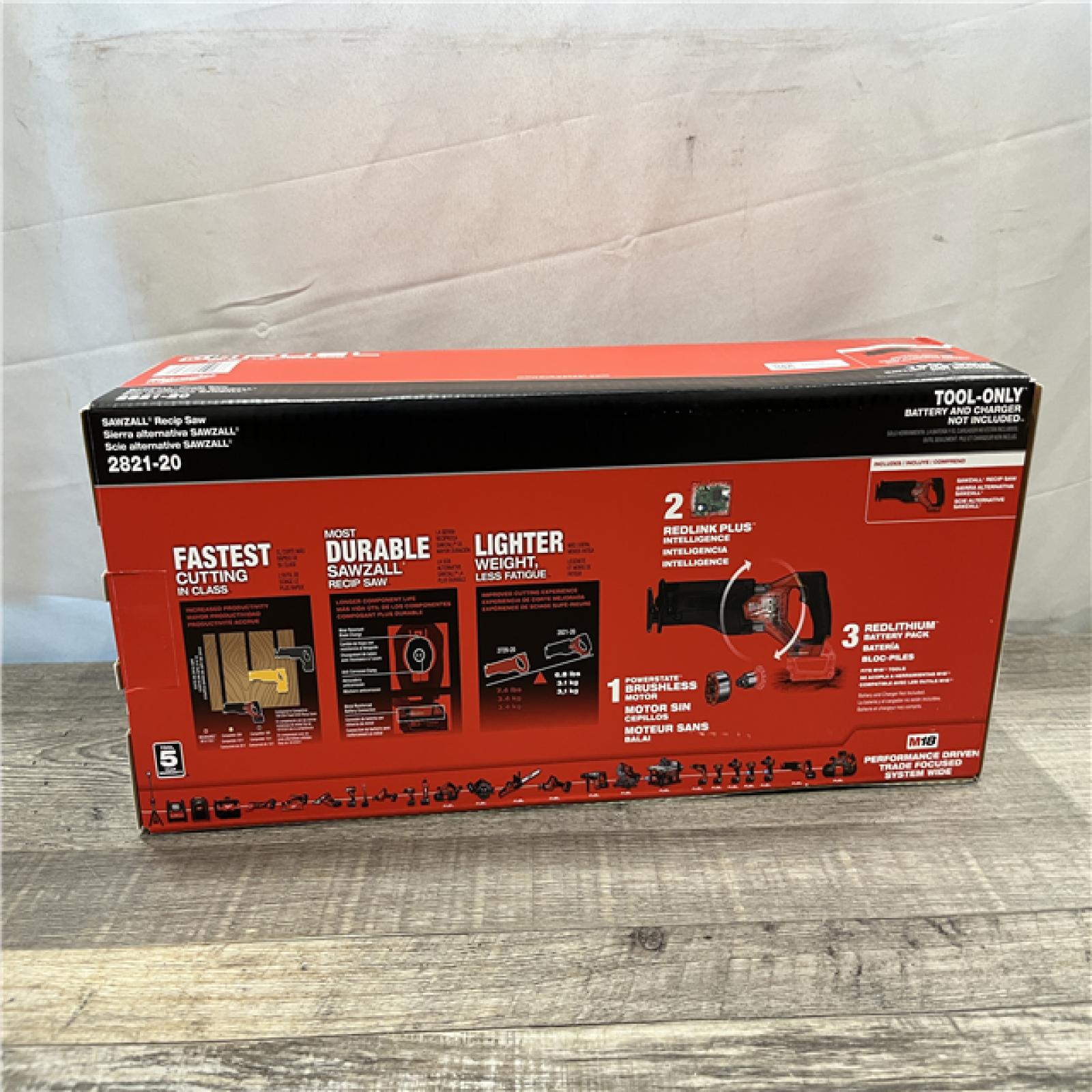 NEW - Milwaukee FUEL GEN-2 18V Lithium-Ion Brushless Cordless SAWZALL Reciprocating Saw (Tool-Only)