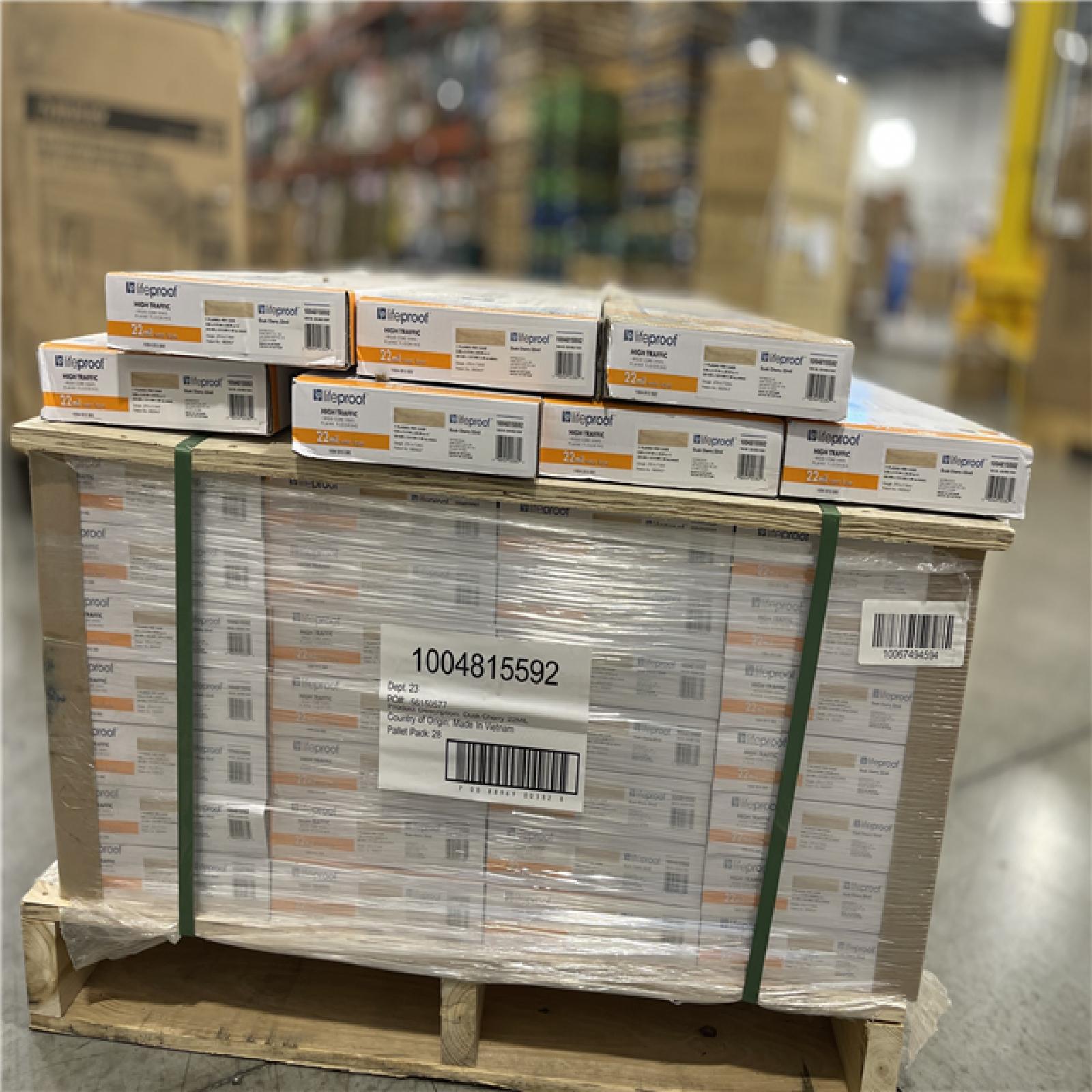 DALLAS LOCATION -Lifeproof Dusk Cherry 22 MIL x 8.7 in. W x 48 in. L Click Lock Waterproof Luxury Vinyl Plank Flooring (20.1 sqft/case)PALLET-(35 UNITS)