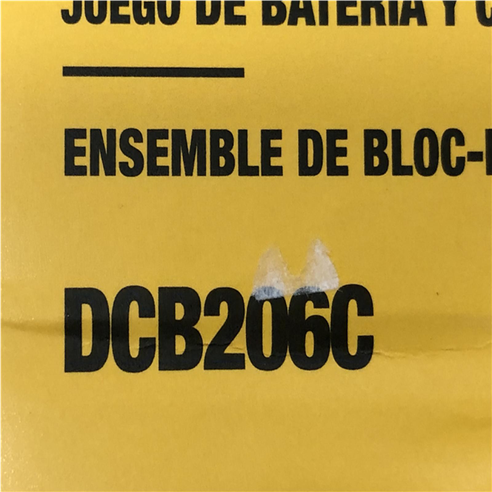AS-IS DEWALT 20V MAX Lithium-Ion 6.0 Ah Battery and Charger