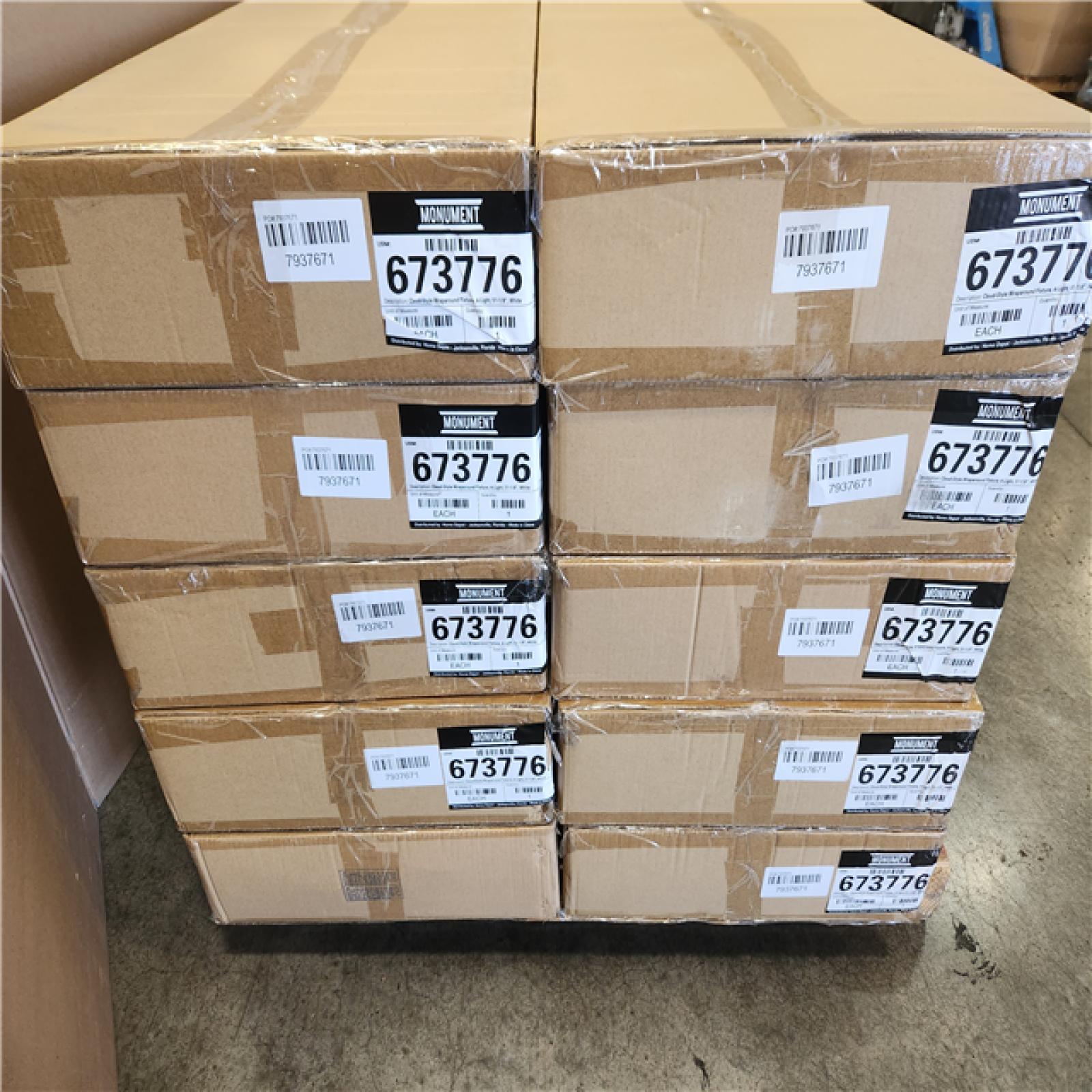 Phoenix NEW Monument 673776 4-Light White Rectangular Flushmount