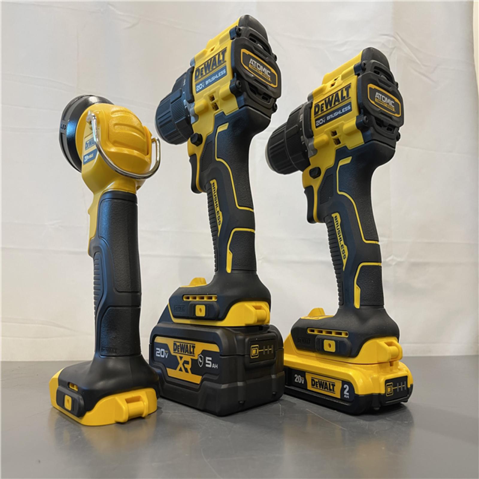 AS-IS - DEWALT 20-Volt MAX Lithium-Ion Cordless 7-Tool Combo Kit with 2.0 Ah Battery, 5.0 Ah Battery and Charger