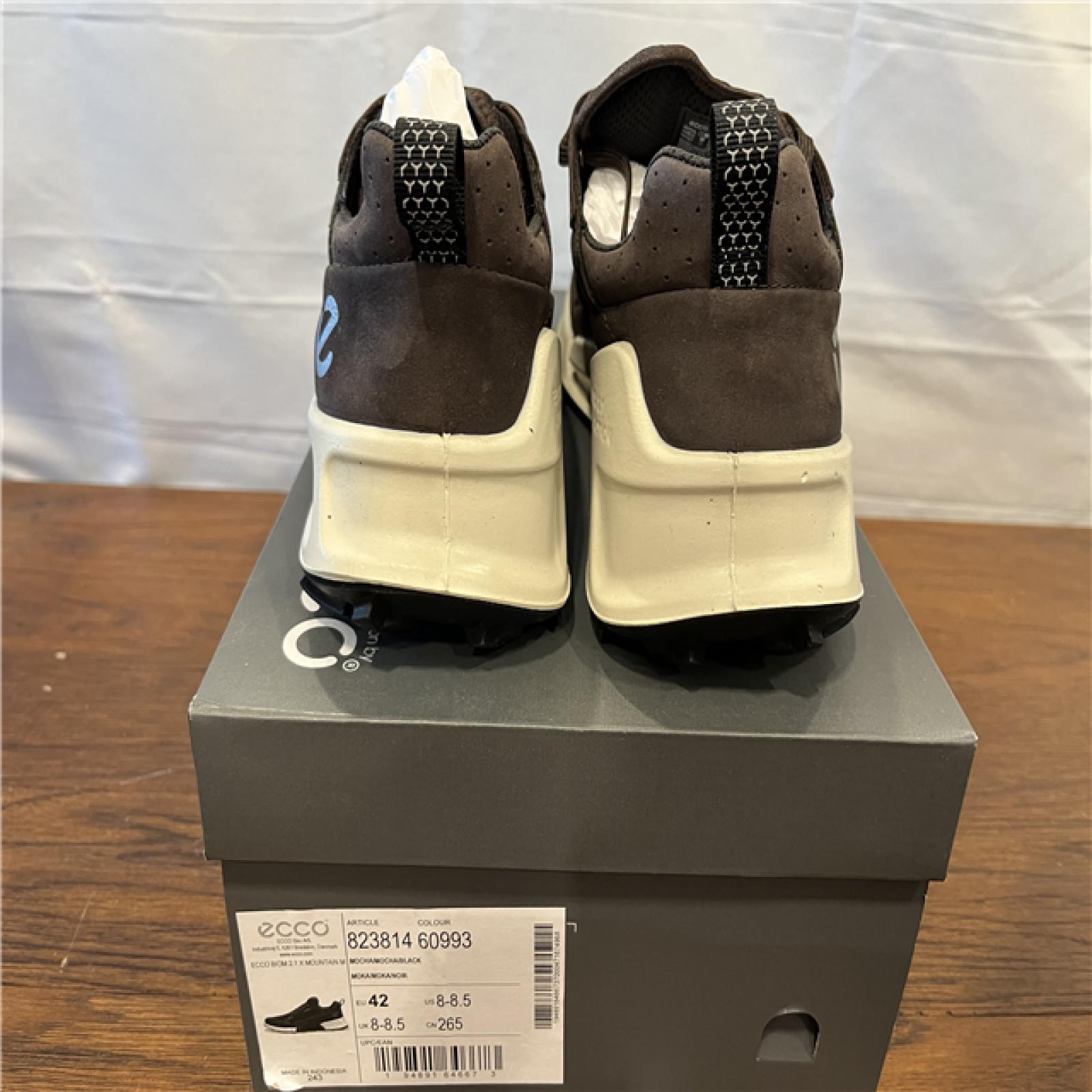 NEW! ECCO Sport Biom 2.1 X MTN Waterproof Low Sneaker Men's Shoes - Mocha/Mocha/Black - SZ 8-8.5