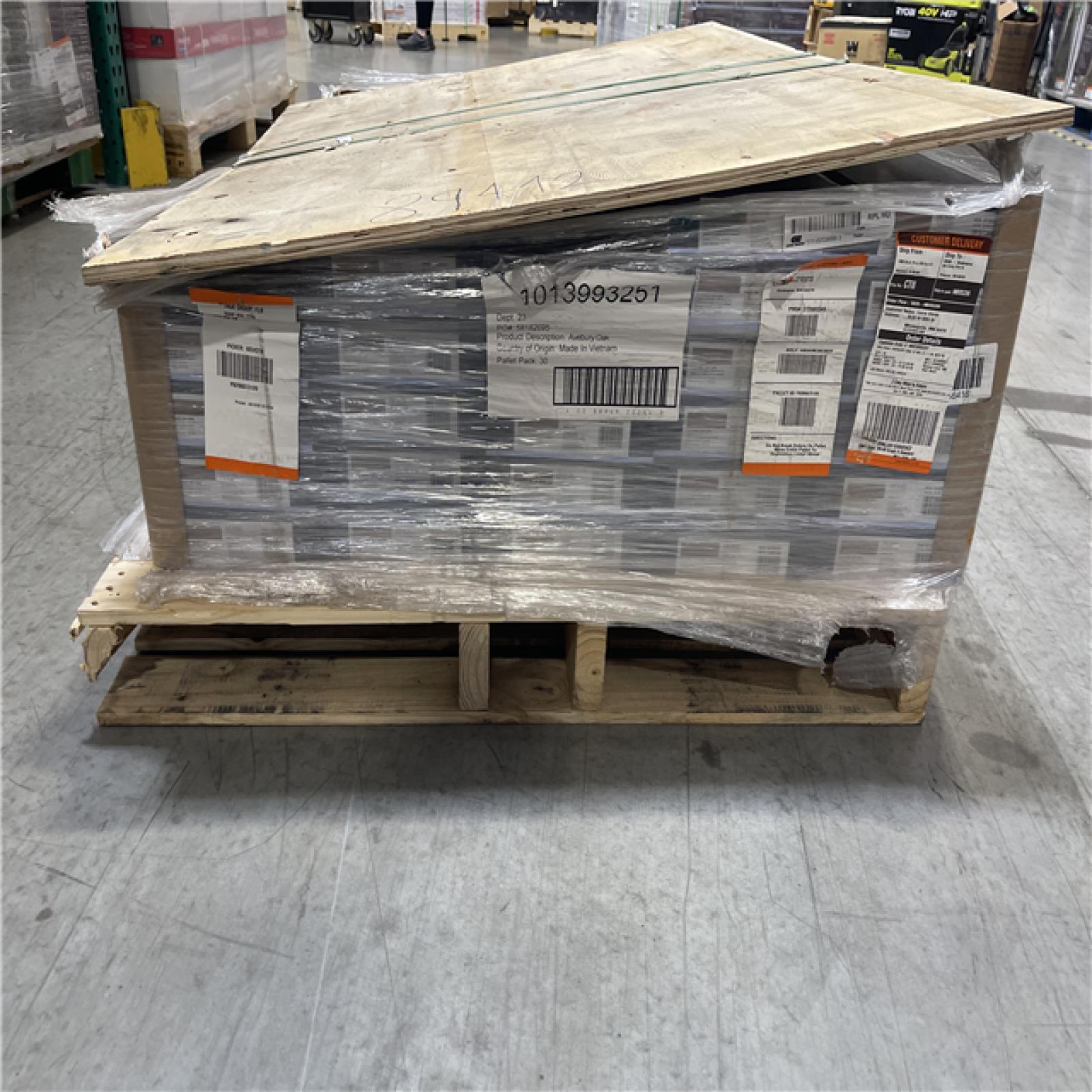 DALLAS LOCATION- Home Decorators Collection Avebury Oak 12 MIL x 7.1 in. W x 48 in. L Click Lock Waterproof Luxury Vinyl Plank Flooring (23.4 sqft/case) PALLET (30 cases)