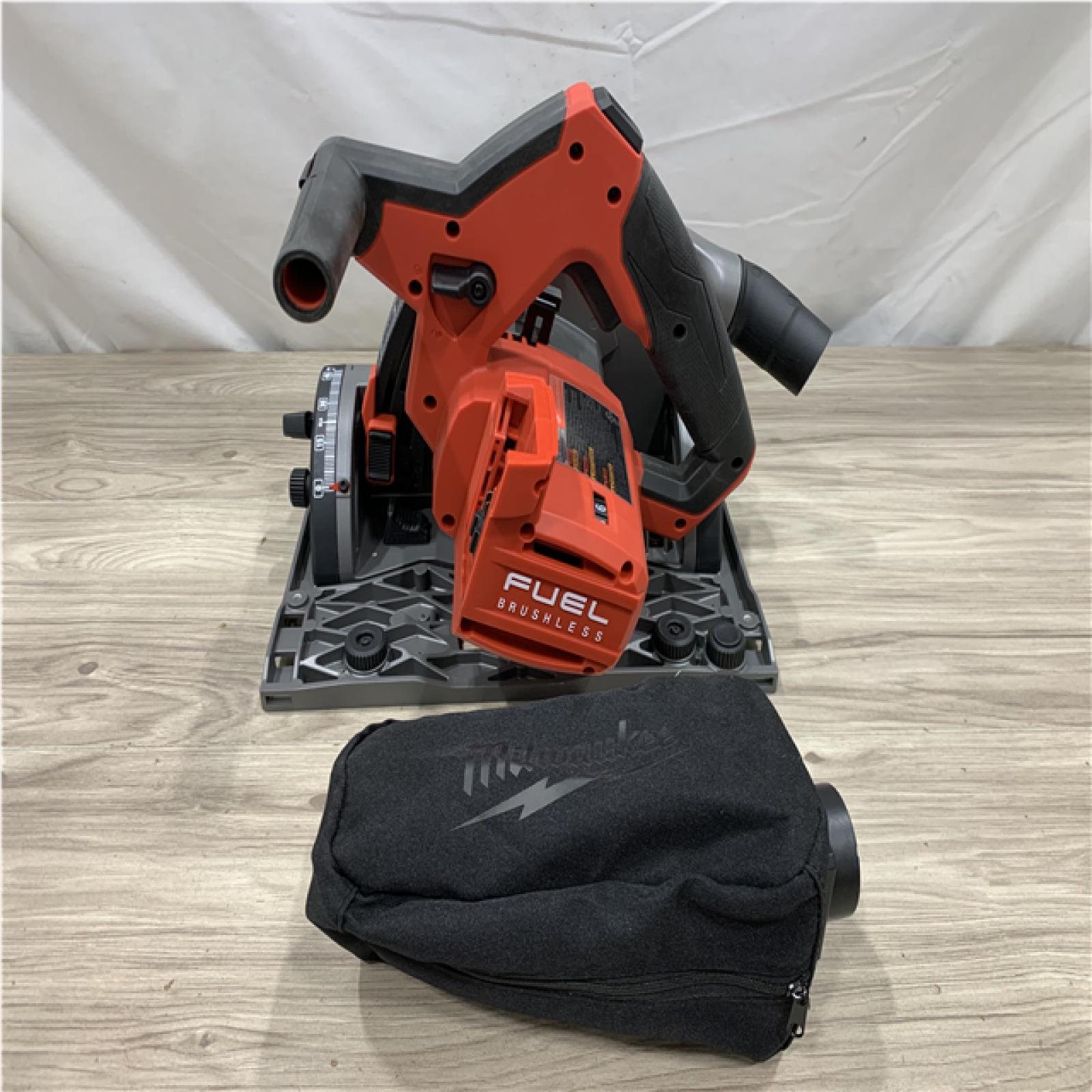 AS-IS Milwaukee FUEL 18V Lithium-Ion Cordless Brushless 6-1/2 in. Plunge Cut Track Saw (Tool-Only)