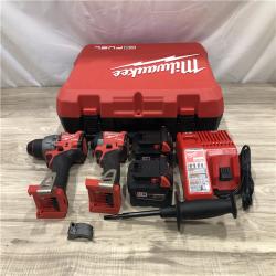 AS-IS Milwaukee FUEL 18V Lithium-Ion Cordless Hammer Drill and Impact Driver Combo Kit