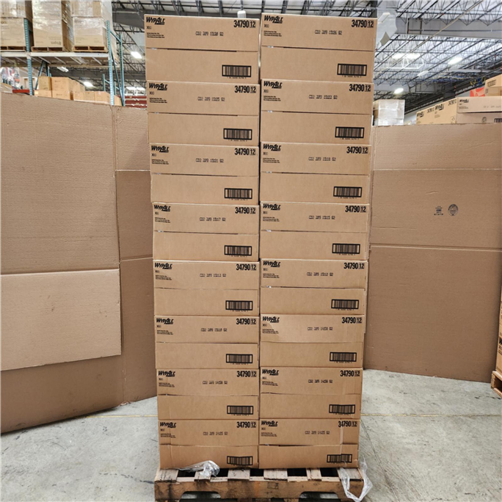 PHoenix Location NEW Wypall GeneralClean X60 Cloths Multi-Task Cleaning Wipes (34790), Strong and Absorbent Towels, White 126 Sheets Per Box Pallet (32-Boxes)