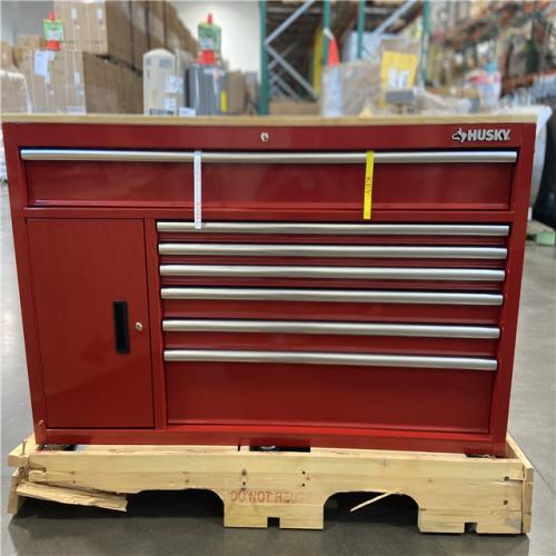 DALLAS LOCATION - Husky 61 in. W x 22.1 in D Standard Duty 7-Drawer Mobile Workbench