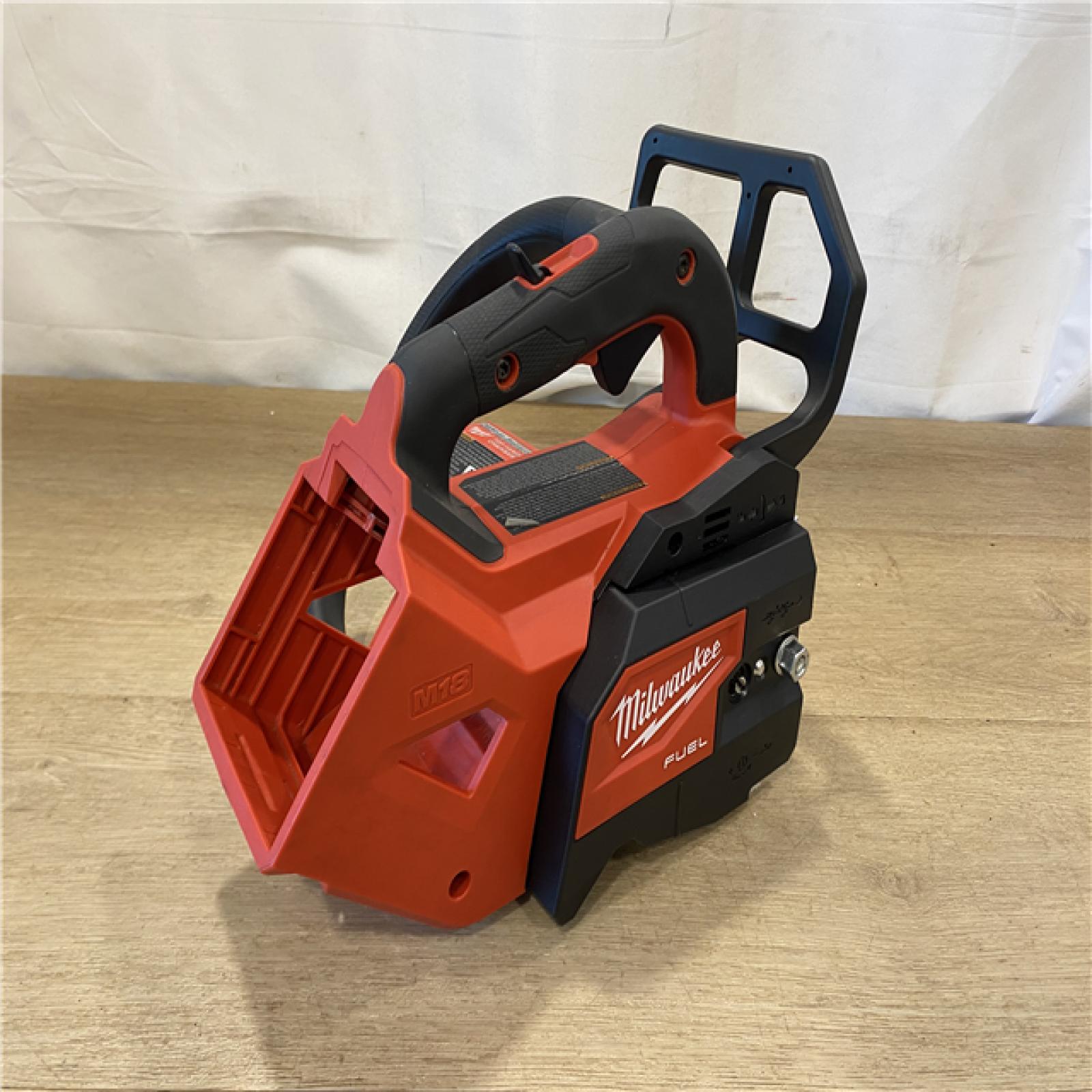 AS-IS Milwaukee FUEL 14 in. 18V Lithium-Ion Brushless Cordless Battery Top Handle Chainsaw (Tool Only)