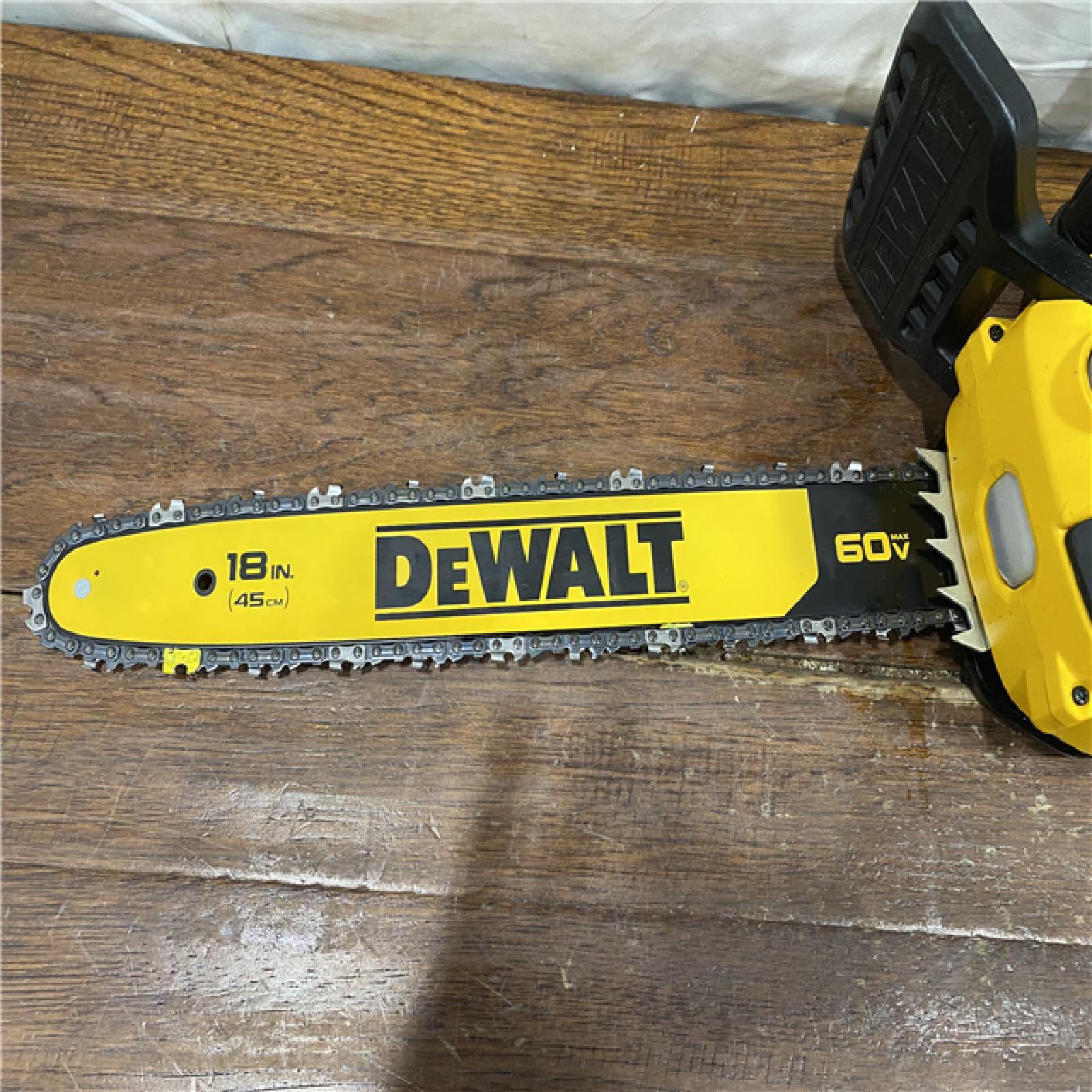 AS-IS DEWALT DCCS672B FLEXVOLT 60V MAX Brushless Cordless 18 Chainsaw (Tool Only)
