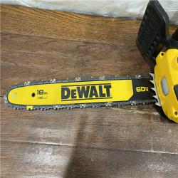 AS-IS DEWALT DCCS672B FLEXVOLT 60V MAX Brushless Cordless 18 Chainsaw (Tool Only)
