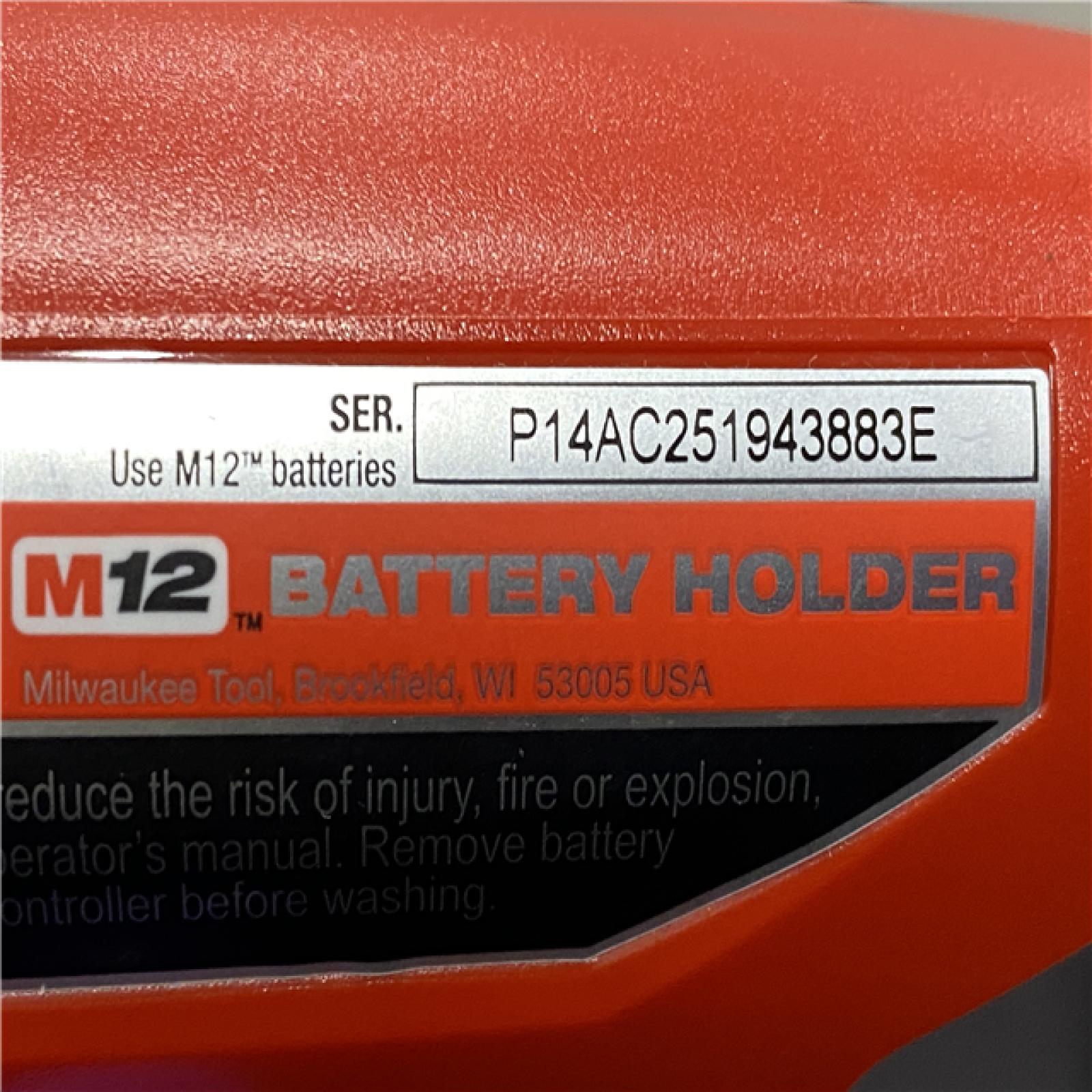 AS-IS Milwaukee Men's Large 12-Volt Lithium Ion Cordless Black Heated Hooded Jacket (Jacket Only)