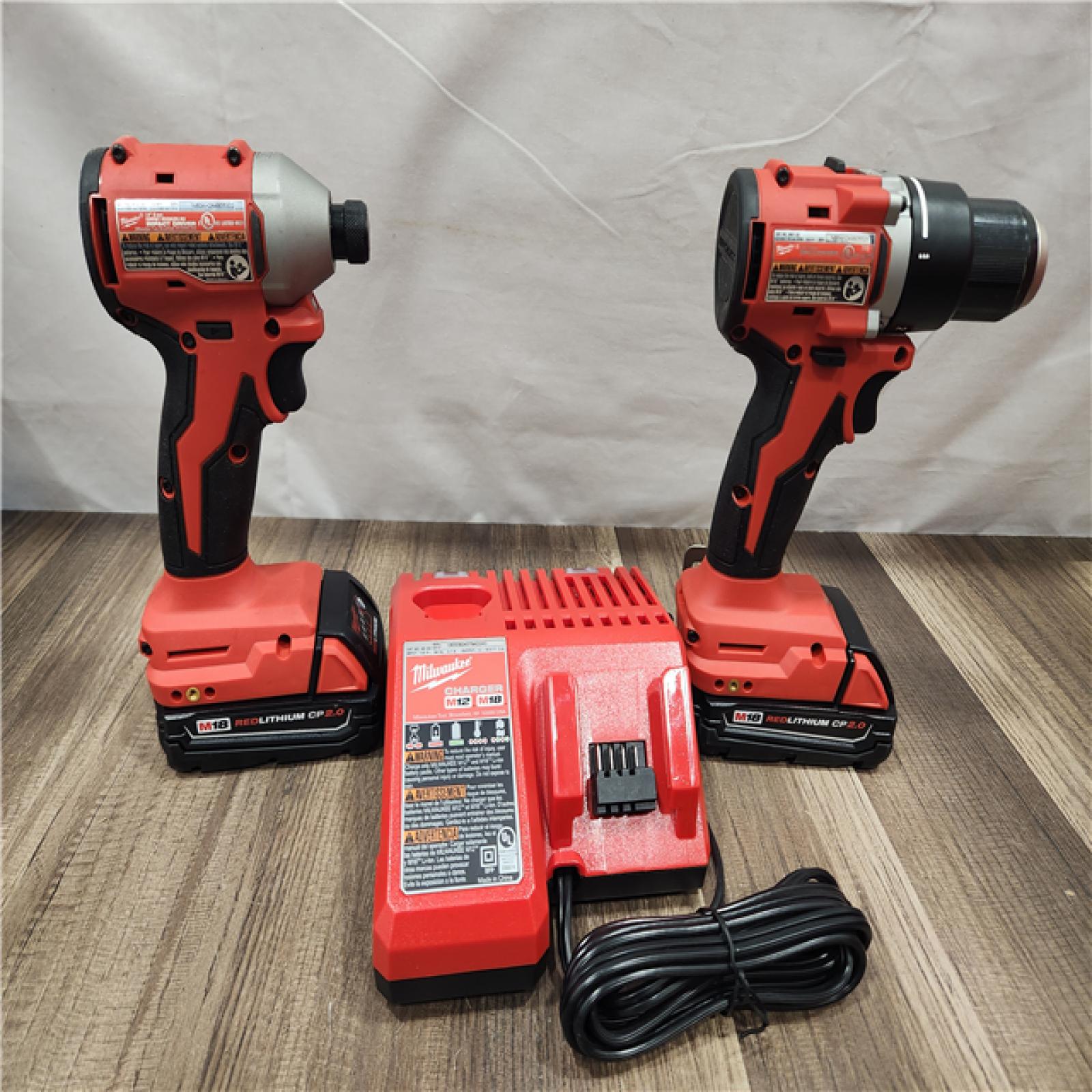 AS-IS- Milwaukee M18 Compact Brushless 2-Tool Combo Kit
