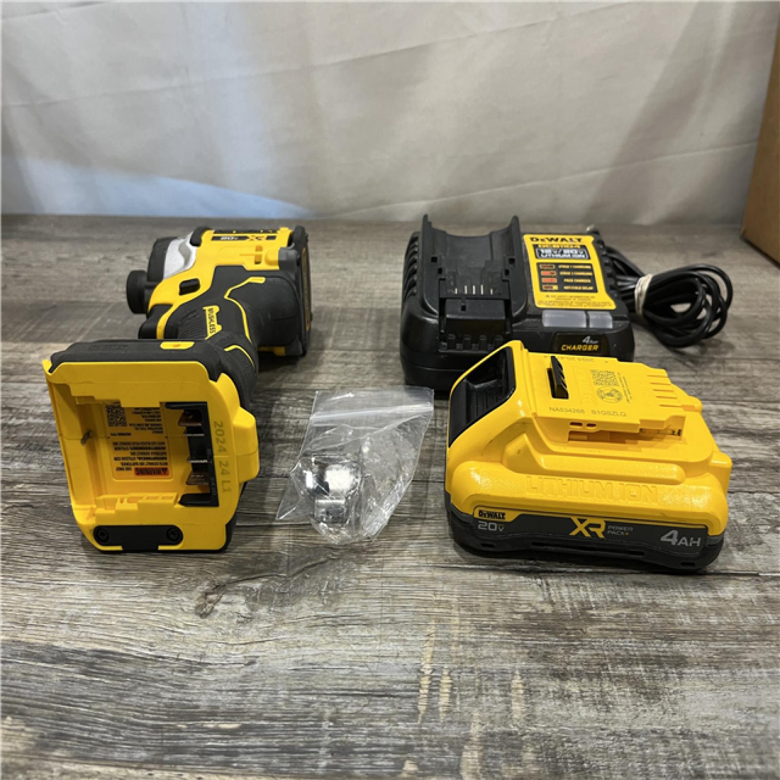 AS-IS DEWALT 20V MAX XR Lithium-Ion Brushless Cordless 3-Speed High Torque 1/4 in. Impact Driver Kit