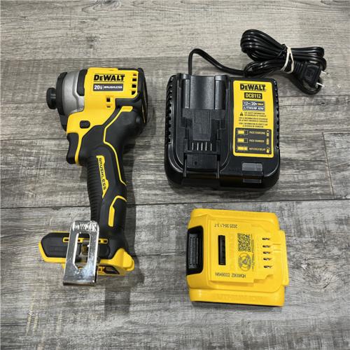 AS-IS DEWALT Atomic 20V Max Lithium-Ion Brushless Cordless Compact 1/4 in. Impact Driver Kit