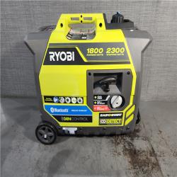 HOUSTON LOCATION - AS-IS RYOBI 2,300-Watt Recoil Start Bluetooth Super Quiet Gasoline Powered Digital Inverter Generator with CO Shutdown Sensor