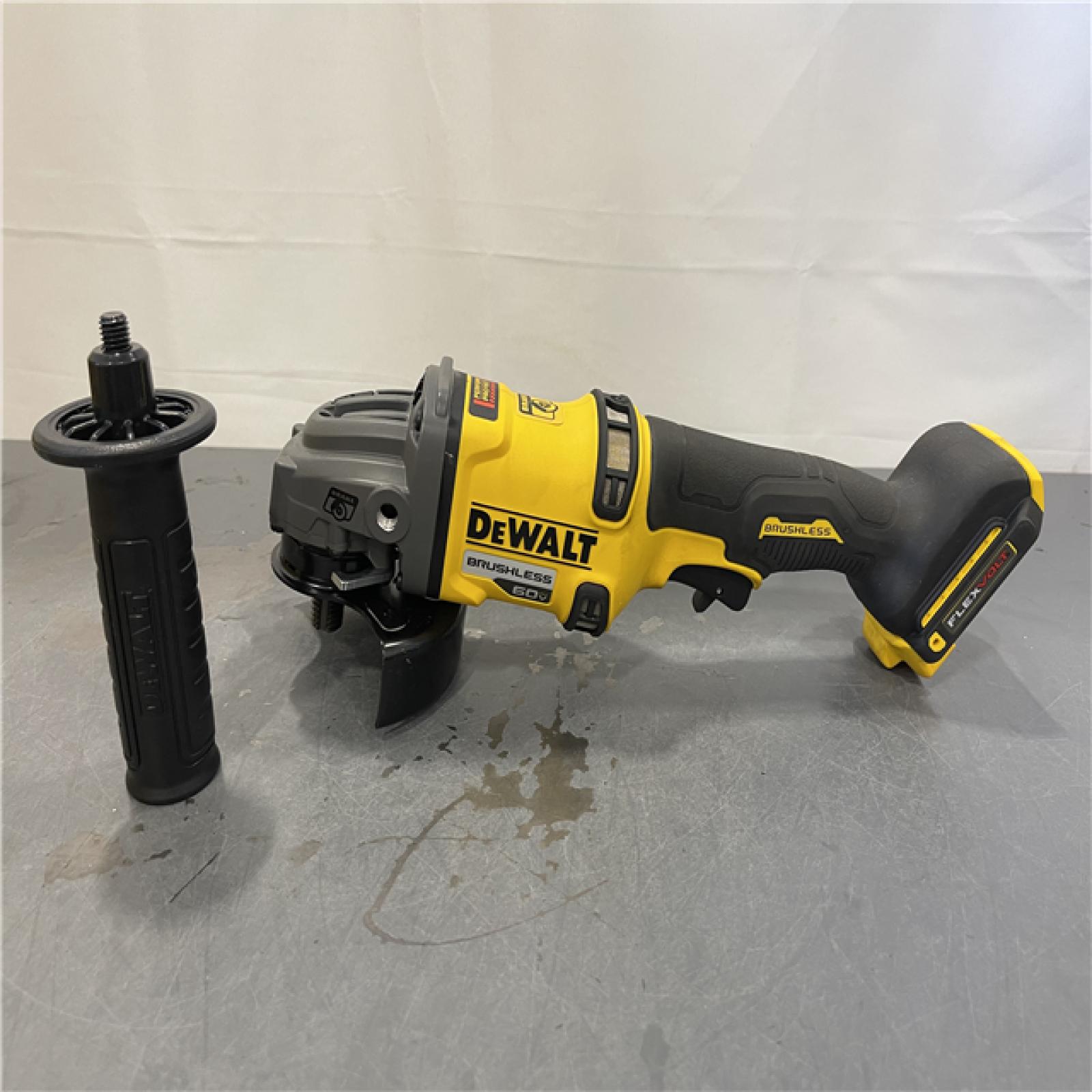 AS-IS - DEWALT FLEXVOLT 60V MAX Cordless Brushless 4.5 in. to 6 in. Small Angle Grinder with Kickback Brake